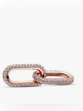 Pandora Rose Gold Pave Link for ME bracelet